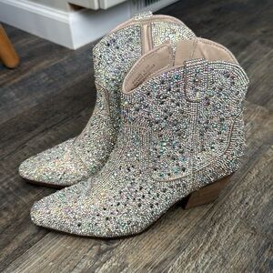 Rhinestone cowboy boots bachelorette party